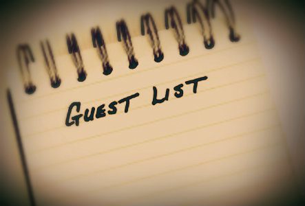 A guest list